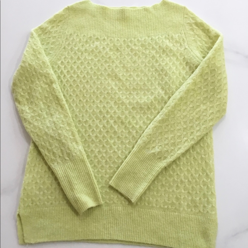 Lime green LOFT sweater, Small